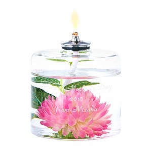 藝朮花卉油燈 浮遊花係列 粉色