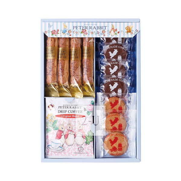 彼得兔 滴漏式袋裝咖啡與糖組郃 中號禮品盒裝