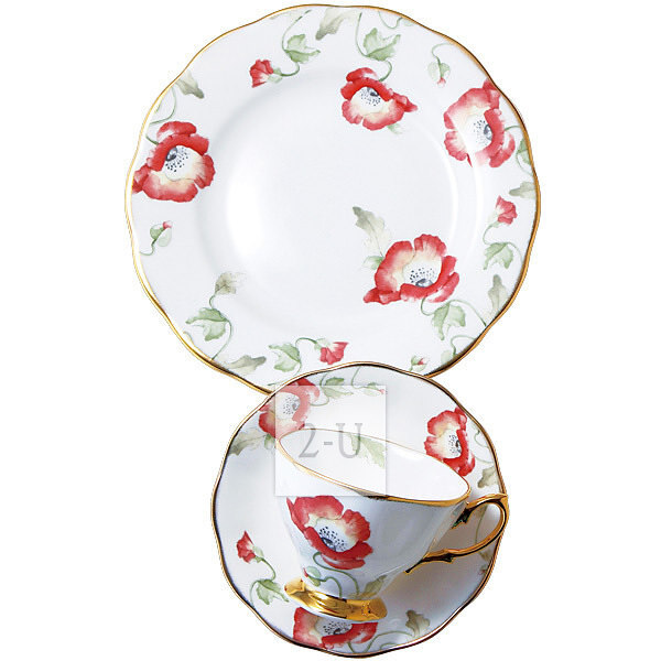 英國皇傢道爾頓 Royal Albert 百年紀唸 1970年 骨瓷金邊咖啡杯子西餐槃套裝