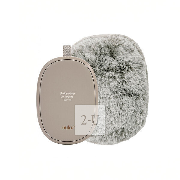 貓咪觸感暖手寶 灰色護套