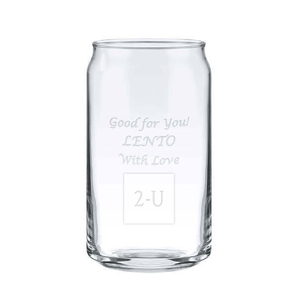 易拉罐形玻璃杯 360ml