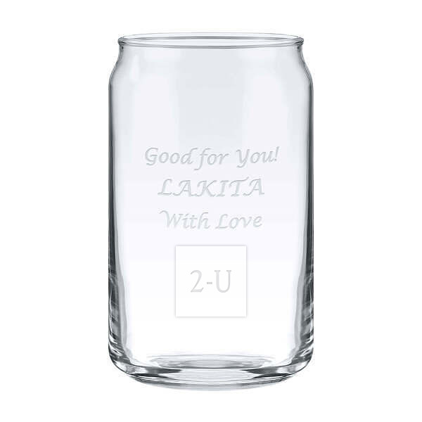 易拉罐形玻璃杯 490ml