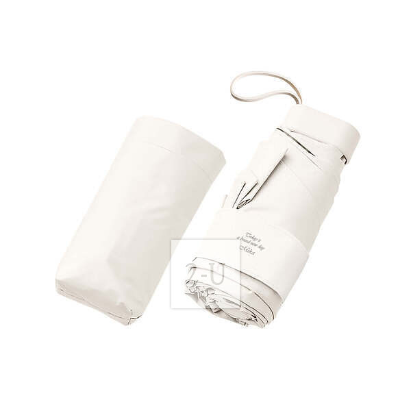 防紫外線防曬晴雨兩用便攜摺疊傘 白色