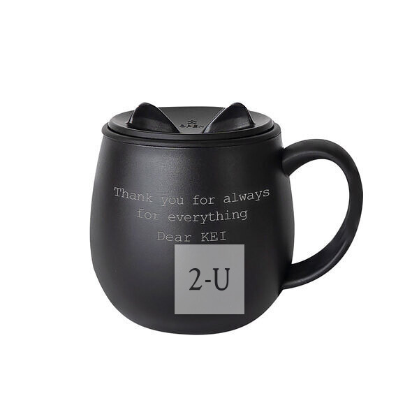 貓咪馬剋杯 黑色