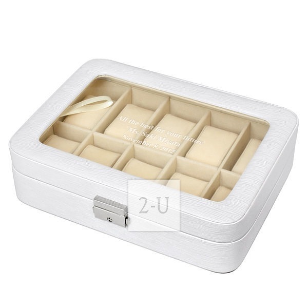 10錶位手錶盒 白色 L