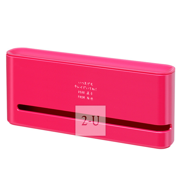 指甲油收納盒首飾盒 桃紅色