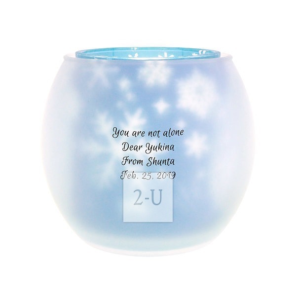 創意蠟燭雙層鏇轉燭檯 夢幻雪