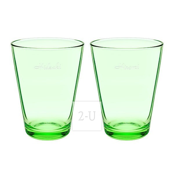 芬蘭伊塔拉 iittala Kartio 係列蘋果綠色海波對杯