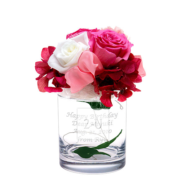 玻璃杯式保鮮花