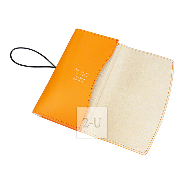 牛皮真皮 PC 筆記本 iPad 護套皮套7英吋用 黃色