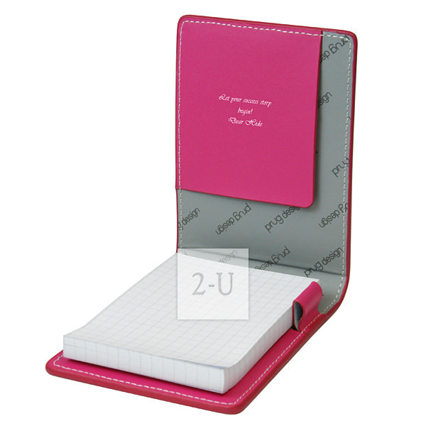 便箋皮夾 桃紅色