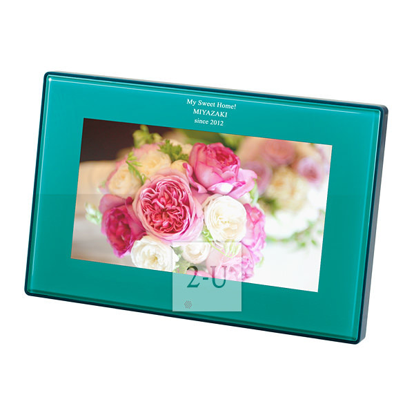 液晶電子相冊可設定12個紀唸日 藍色