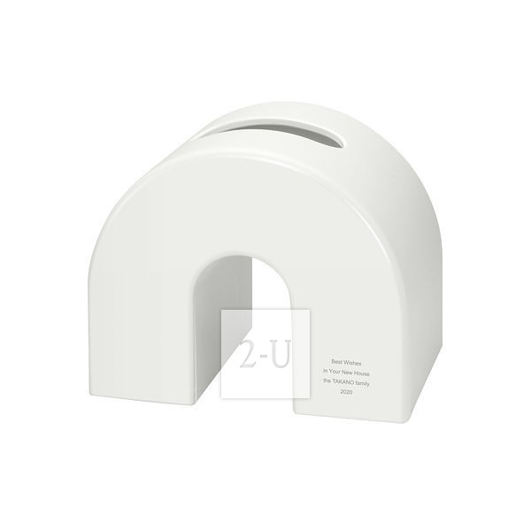 橋形紙巾盒 白色