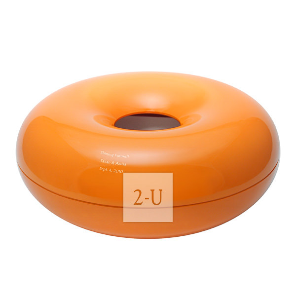 麥圈形紙巾盒 橙色